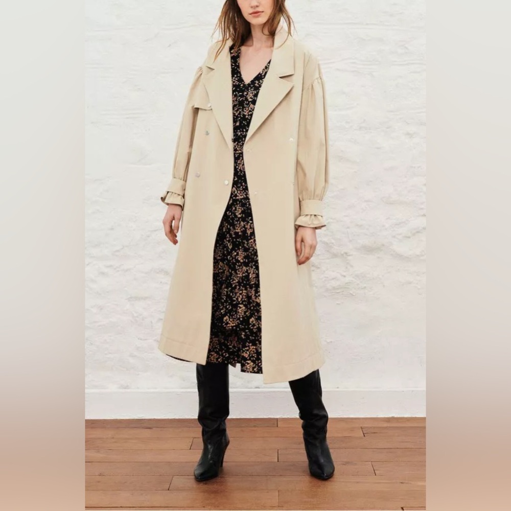 Ba&sh Allan Trench Coat Size 0